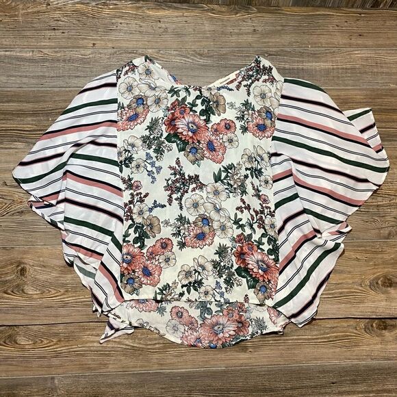 NWOT BlueHeaven Floral Blouse Sz Medium - Picture 1 of 4